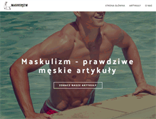 Tablet Screenshot of maskulizm.pl